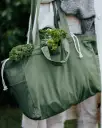 Organic Cotton Low Tote Bag - Green