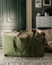 Large Cloth Crate Tote Bag - Green