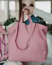 Organic Cotton Tote Bag - Pink