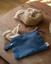 Small Canvas Pocket Bag -  Blue