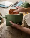 Small Canvas Pocket Bag - Green