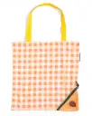 Peach Foldable Market Tote Bag