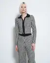 Penny Knit Pant - Black Stripe