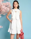 Enchanted Bow Dress - True White