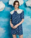 Wildflower Denim Mini Dress