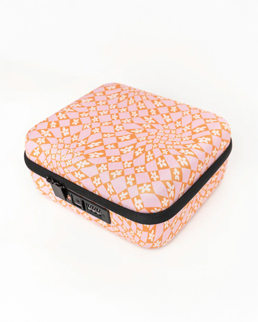Lockbox with Combination Lock - Pink + Orange Floral