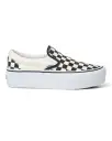 Classic Slip-On Checkerboard Stackform Sneaker - Black + White