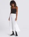 Francesca Full Skirt - White