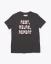 Rest, Relax, Repeat Tee - Vintage Black