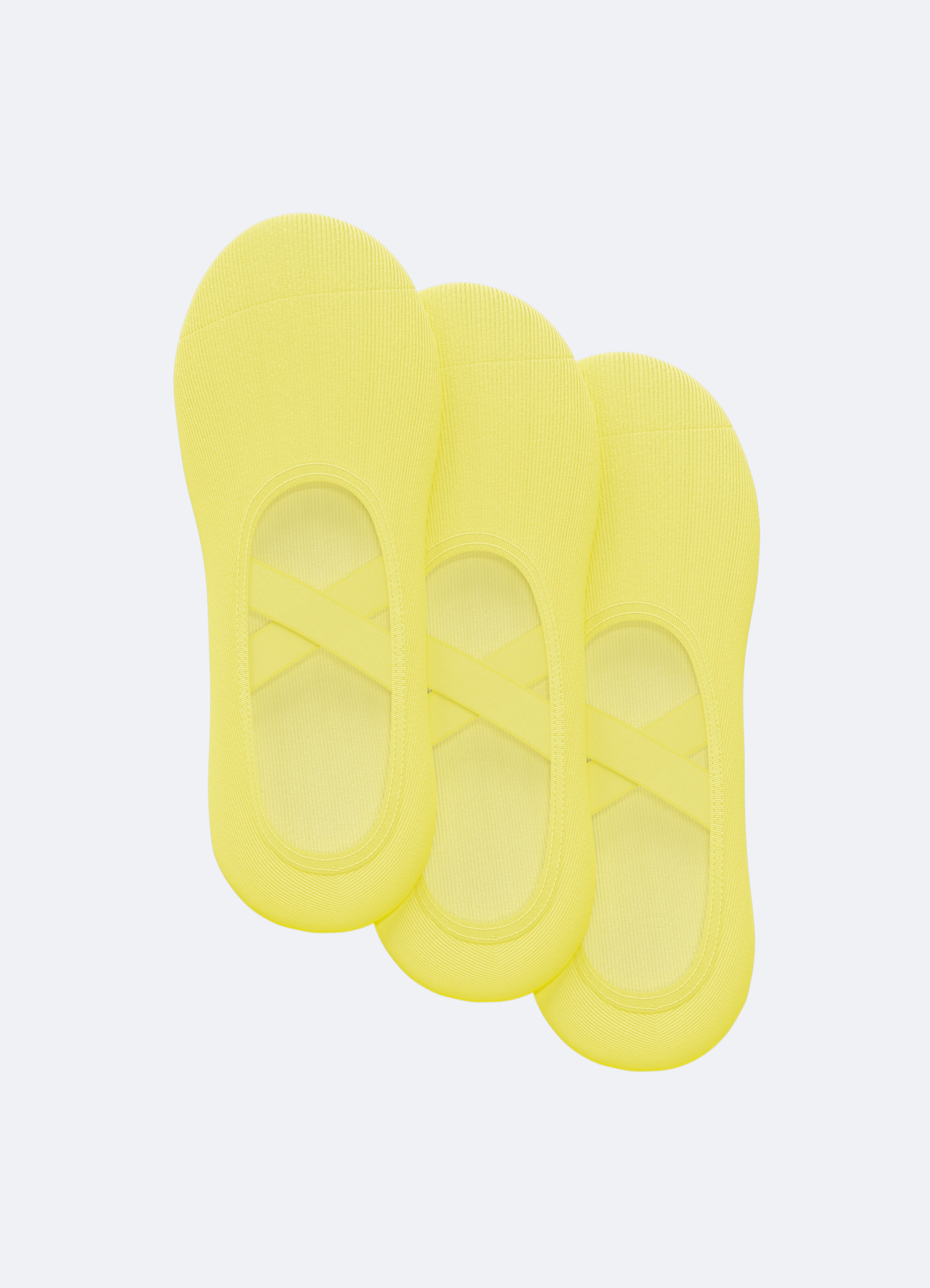 Pilates Grip Socks I 3-PACK - Butter Yellow