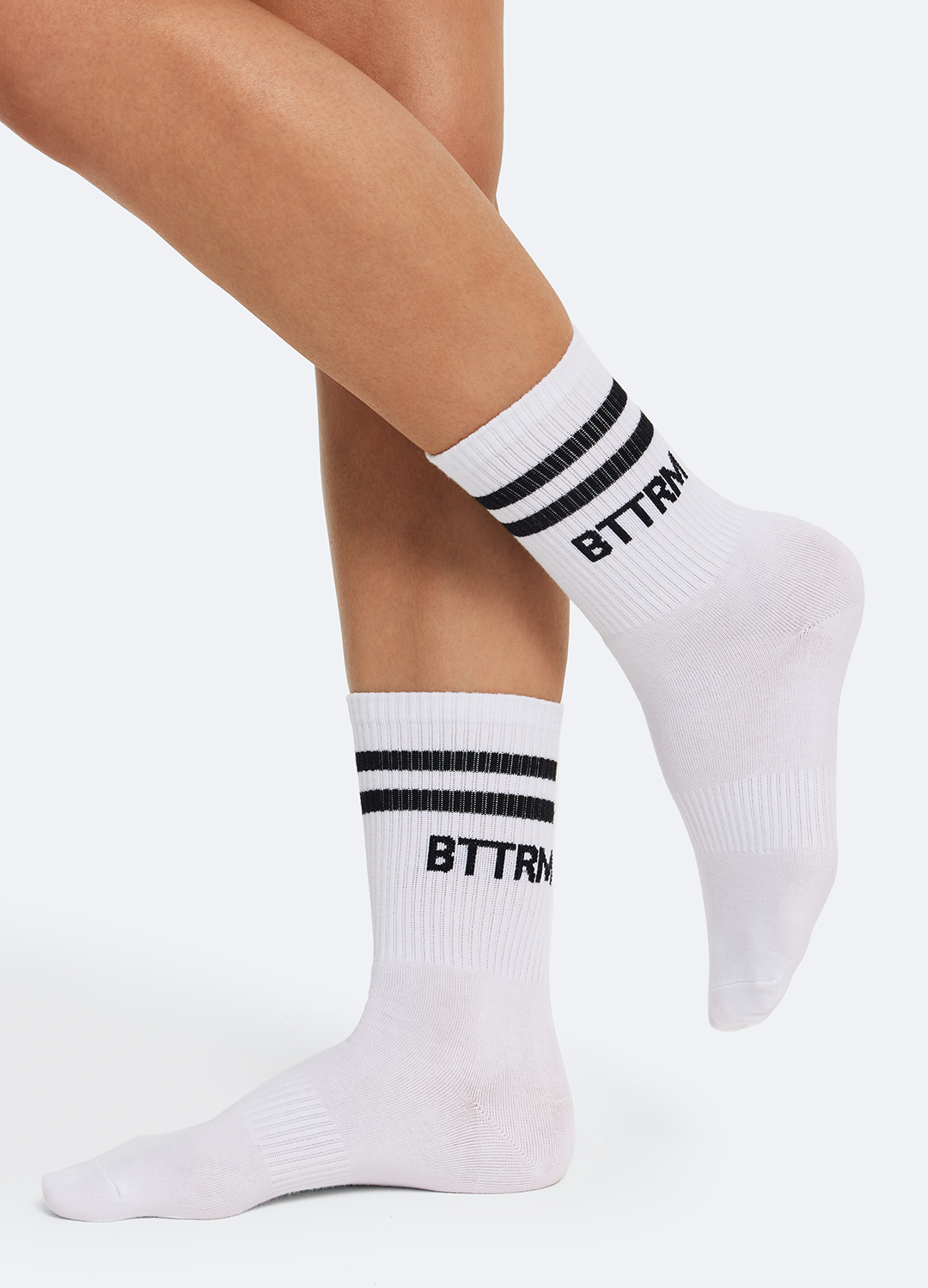 Unisex Half-Crew Socks - White