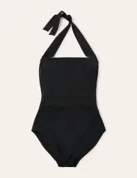 Santorini Halterneck Swimsuit-Black(Regular,2)
