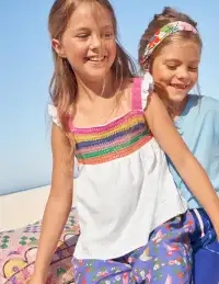 Crochet Tank Top-White(2-3y)
