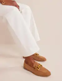 Iris Snaffle Loafers-Ginger Snap Suede(36)