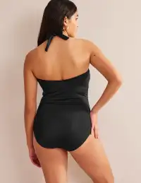 Santorini Halterneck Swimsuit-Black(Regular,2)