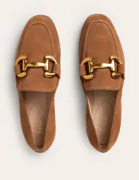 Iris Snaffle Loafers-Ginger Snap Suede(36)
