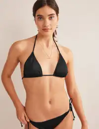 Symi String Bikini Top-Black