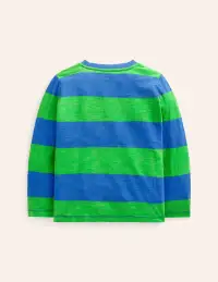 Everyday Long Sleeve T-Shirt-Greek Blue/ Green(2-3y)