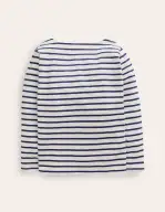 Ella Breton-Ivory/College Navy(2-3y)