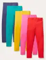 5-pack Leggings-Multi Rainbow