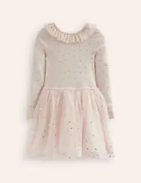 Rose Twirly Tulle Dress-Sandpiper Multi Stars