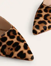 Cut Out Sling Back Flats-Leopard(36)
