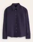 Sienna Silk Shirt-Navy(Petite,2)