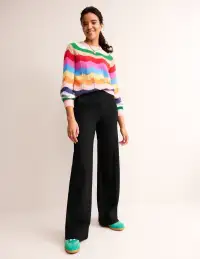 Westbourne Ponte Trousers-Black