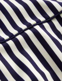 Rhodes Cup-Size Swimsuit-Navy. Ivory Stripe(32A)