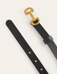 Iris Skinny Snaffle Trim Belt-Black(XS)