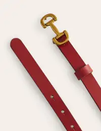 Iris Skinny Snaffle Trim Belt-Red(XS)