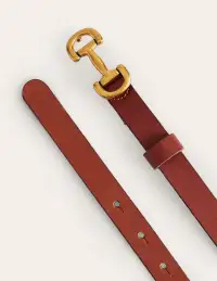 Iris Skinny Snaffle Trim Belt-Tan(XS)