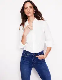 Phoebe Shirt-Ivory Broderie