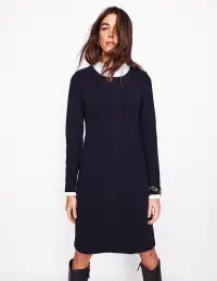 Cornelia Ottoman Dress-Black(Petite,2)