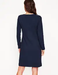 Cornelia Ottoman Dress-Navy(Petite,2)