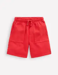 Garment Dye Shorts-Post Box Red