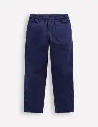 Pull-On Trousers-Navy