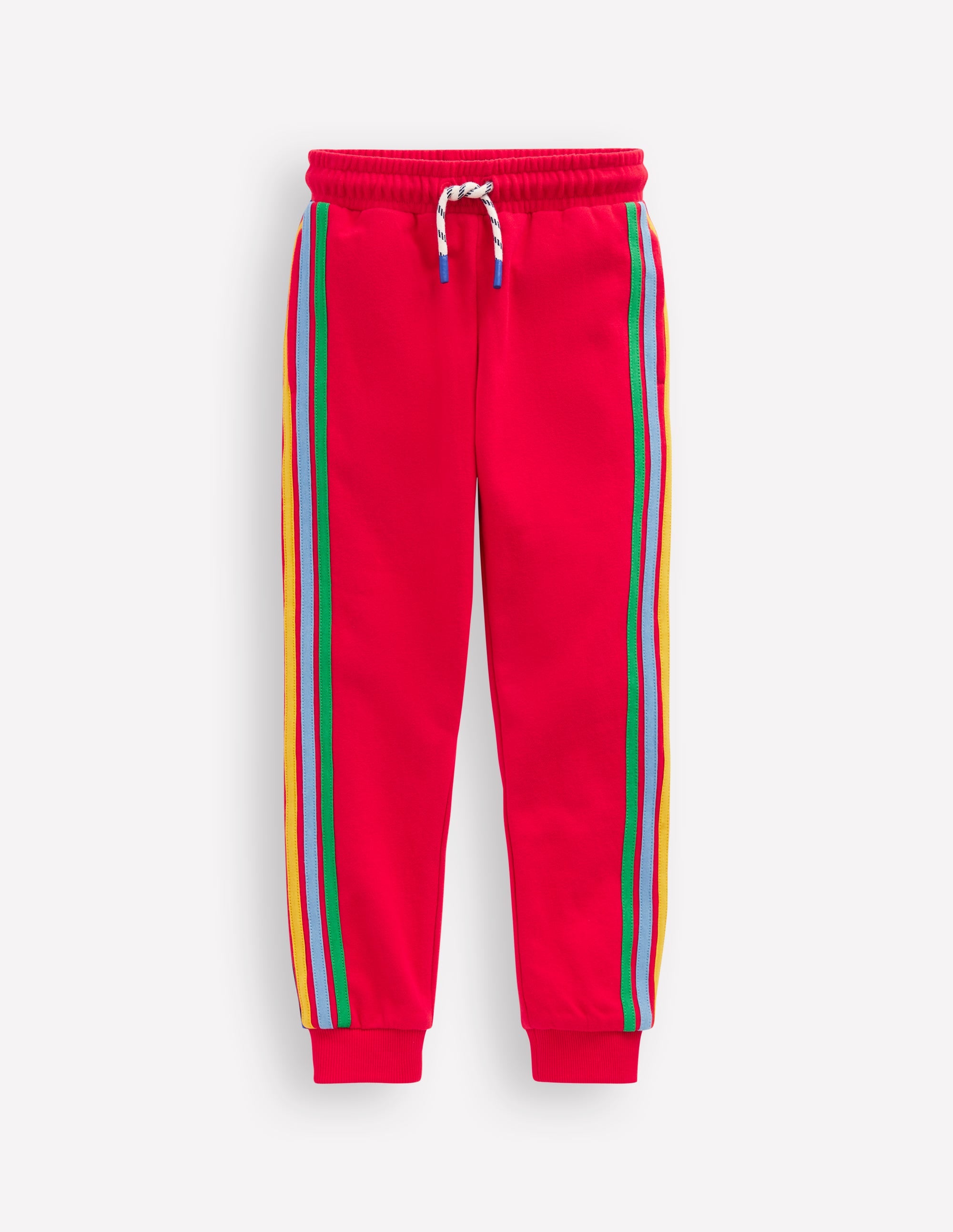 Rainbow Sweatpants-Poppy Red