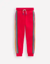 Rainbow Sweatpants-Poppy Red
