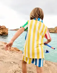 Towelling Shorts-Hotch Potch Stripe(2-3y)