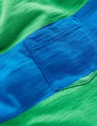 Everyday Short Sleeve T-Shirt-Sapling Green / Starboard Blue(2-3y)