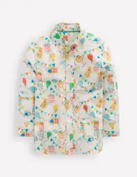Cotton Shirt-Birthday Print
