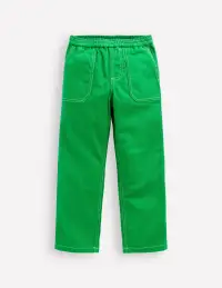 Pull-On Trousers-Sapling Green