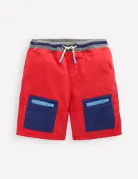 Adventure Shorts-Poppy Red