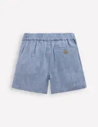 Cotton Linen Shorts-Chambray(2-3y)