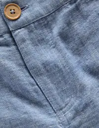 Cotton Linen Shorts-Chambray(2-3y)