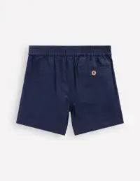 Cotton Linen Shorts-Navy(2-3y)