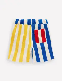 Towelling Shorts-Hotch Potch Stripe(2-3y)
