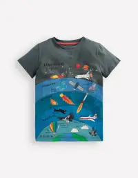 Short Sleeve Printed T-Shirt-Smoke Atmosphere