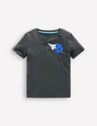 Front & Back Graphic T-shirt-Smoke Space